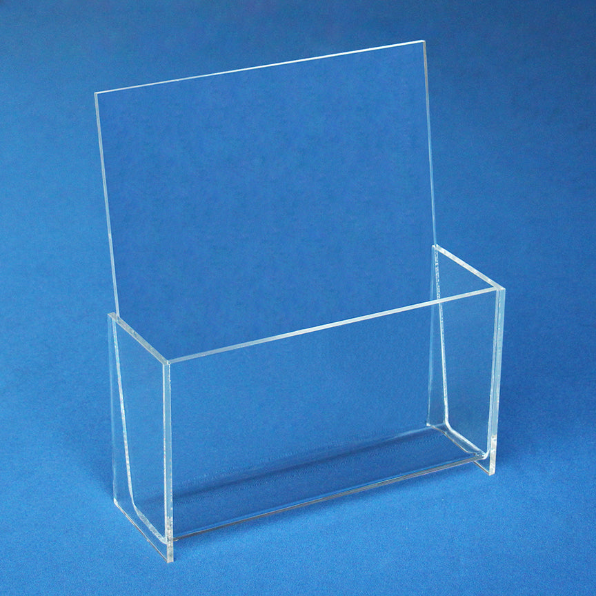 Counter Brochure Holder 8.5" x 11" clear acrylic