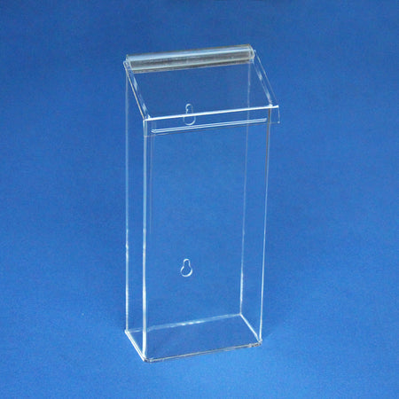 Outdoor Brochure Holder 4" x 9" with lid clear plastic 