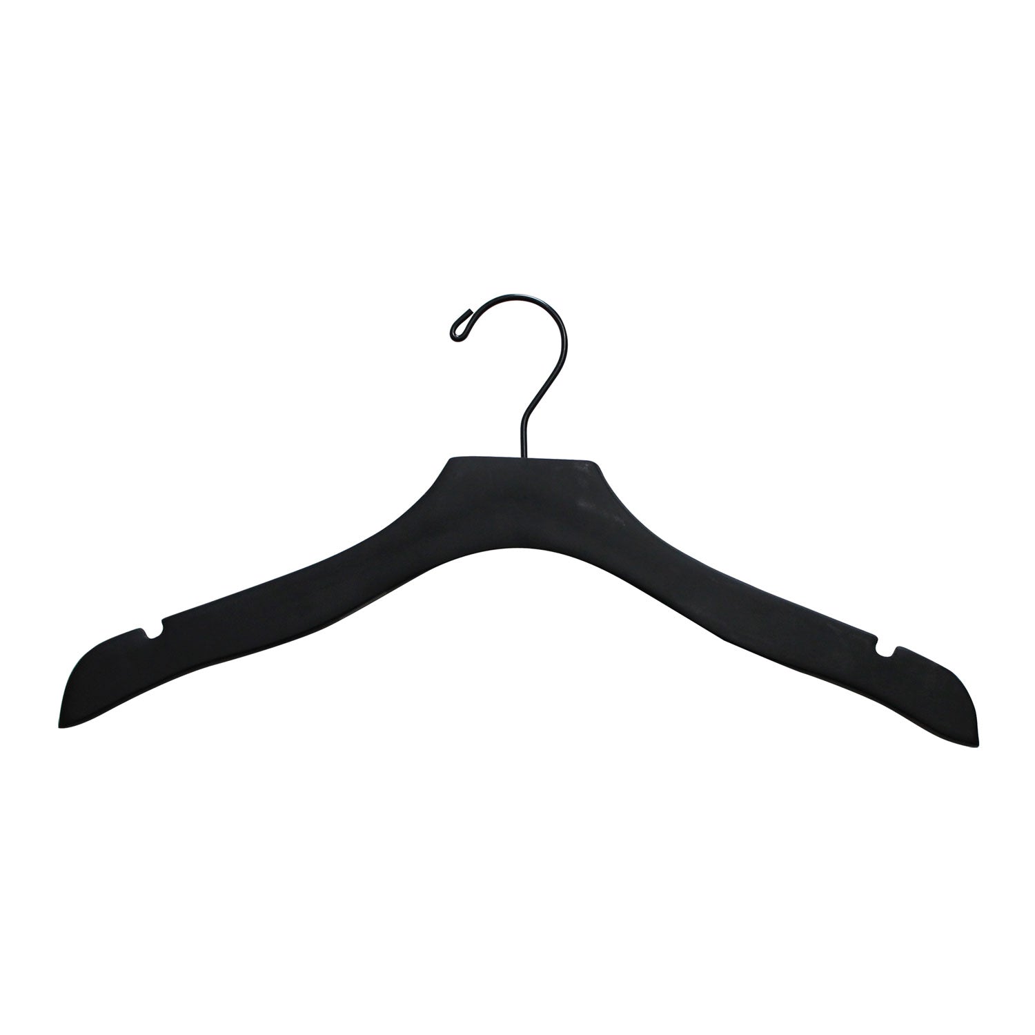 black wood top hanger