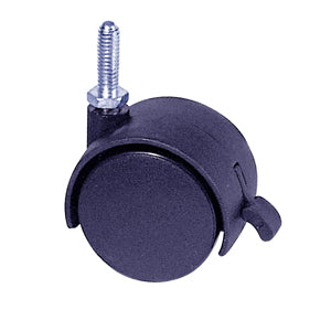 casters for pipe racks in black