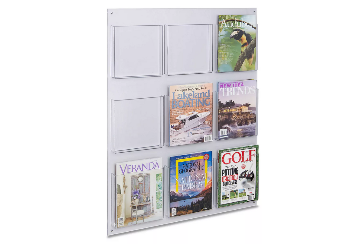 Magazine holder wall mount