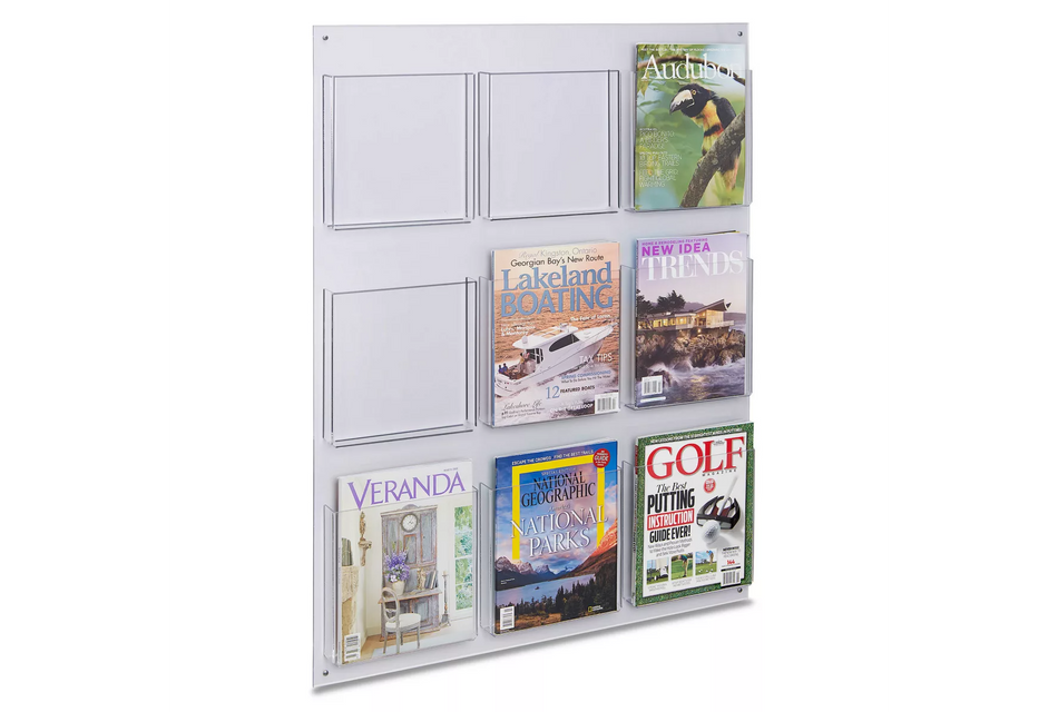 Magazine holder wall mount