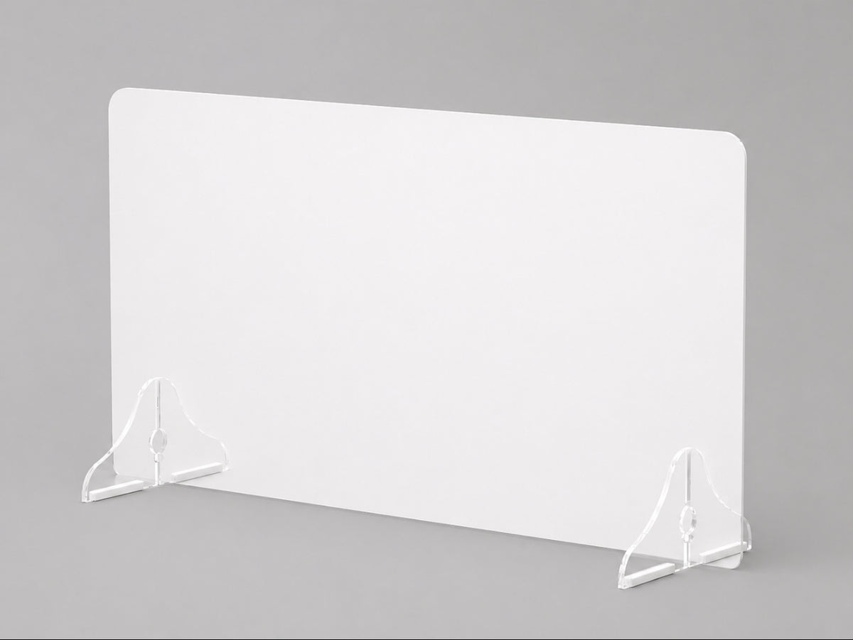 Upright foam board with acrylic feet