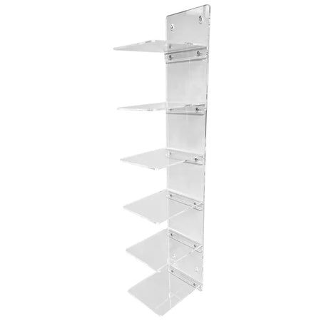 Clear hat cap rack for slatwall