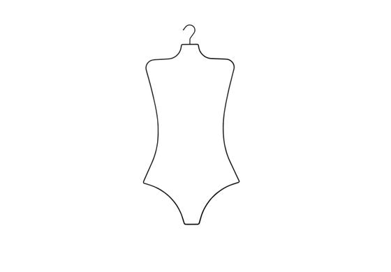 Ladies bikini bathing suit hangers