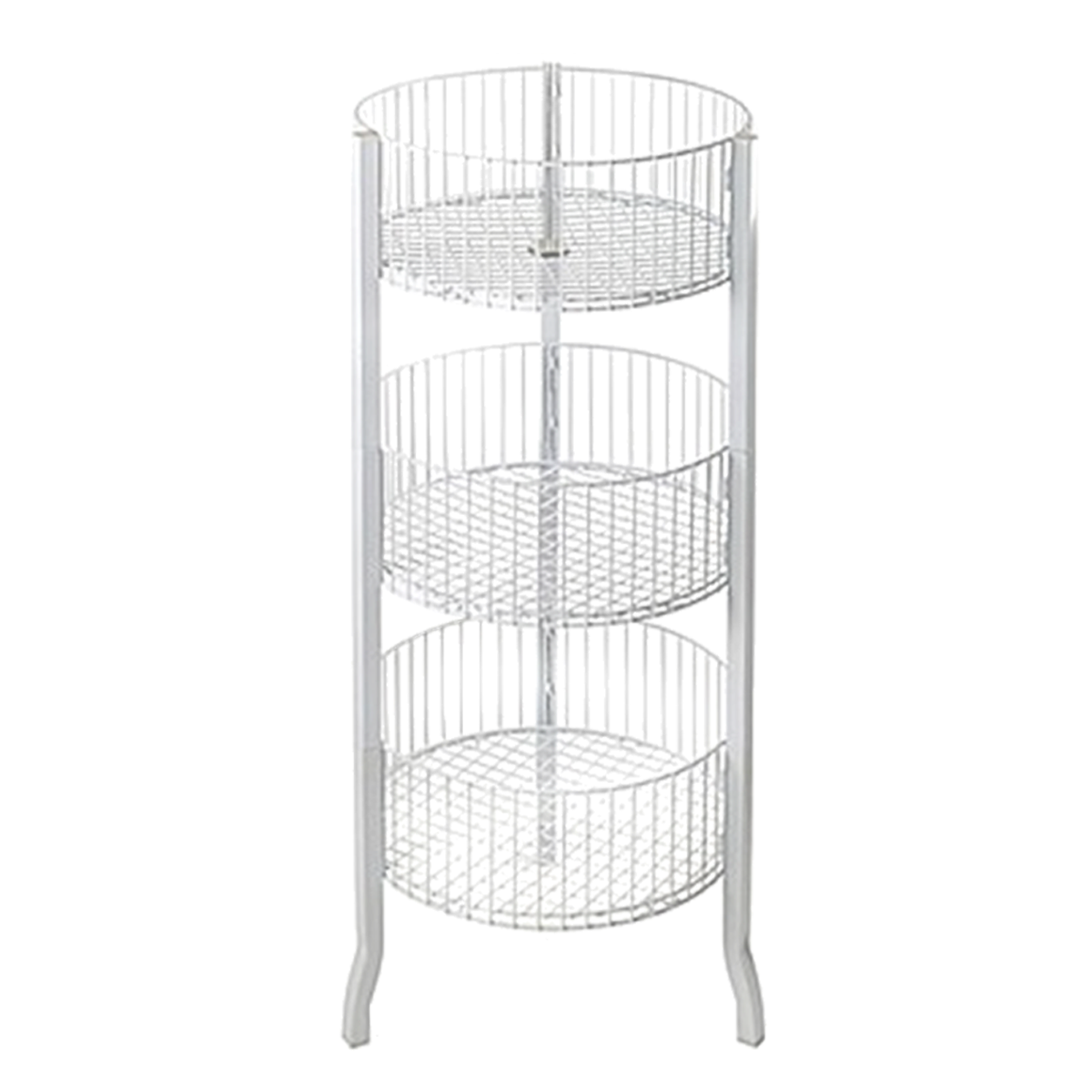 Grid 3 tier bin white