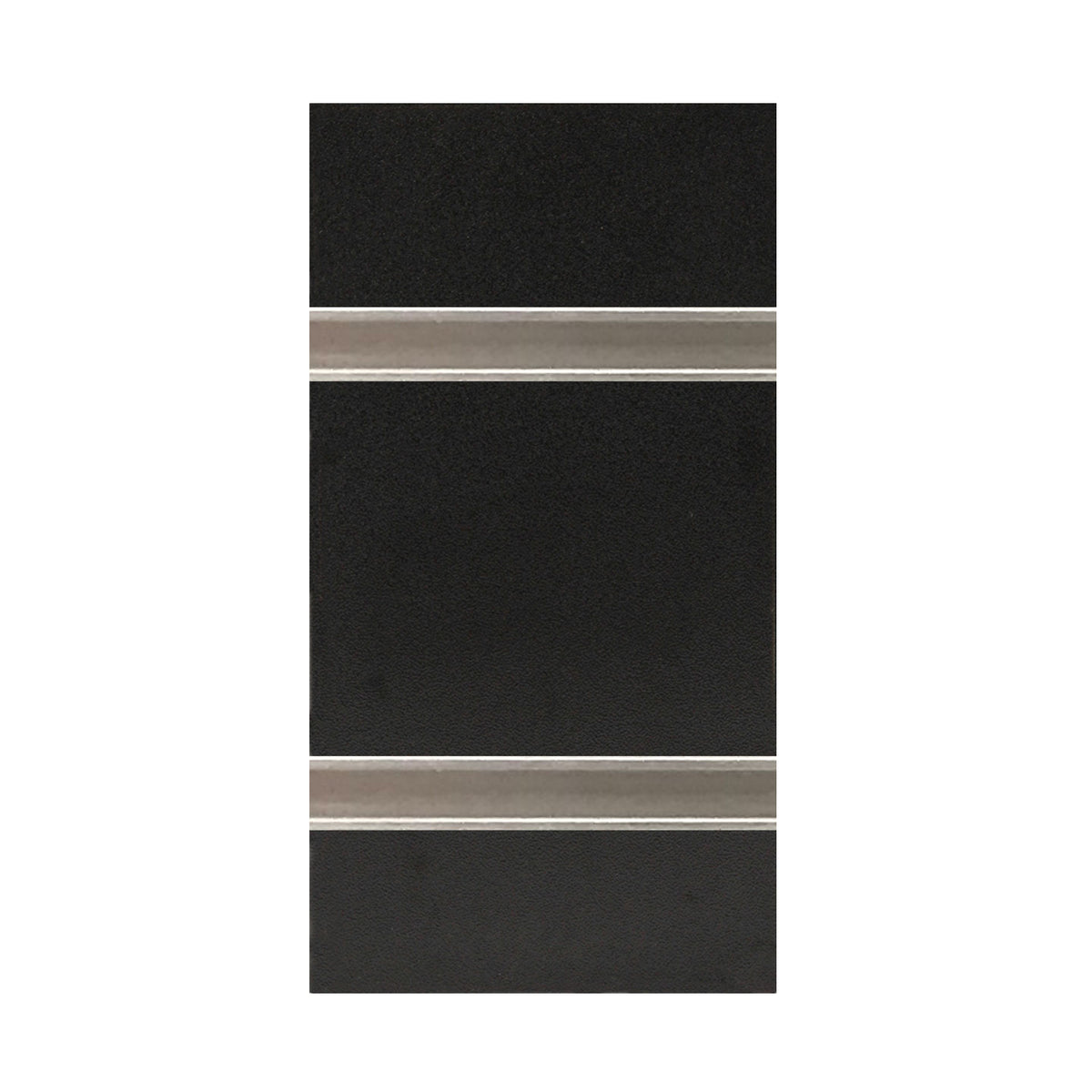 black slatwall with aluminum inserts