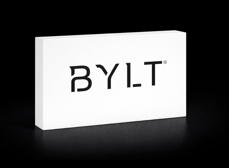 White Acrylic Logo Block