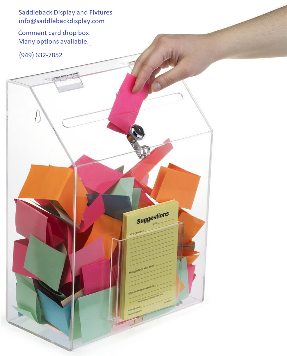 Comment Card / Drop Box Clear