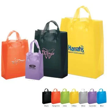 Imprinted Frost Colored Shoppers