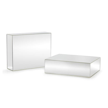 Large acrylic risers pedestal frosted finish