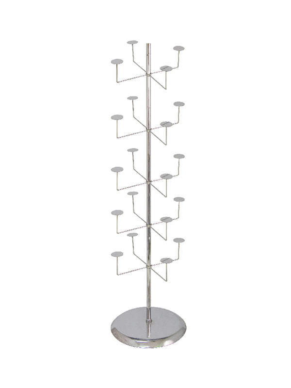 Floor Cap Hat Displayer Chrome