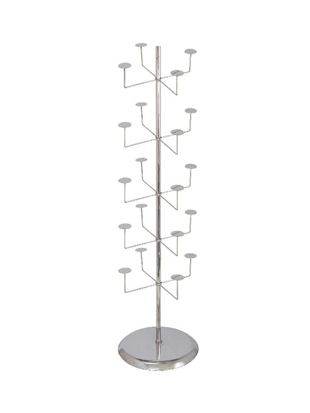 Floor Cap Hat Displayer Chrome