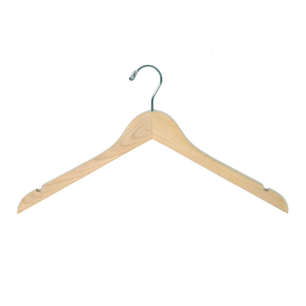 17" Raw finish wood TOP hangers with no varnish and nice wood texture