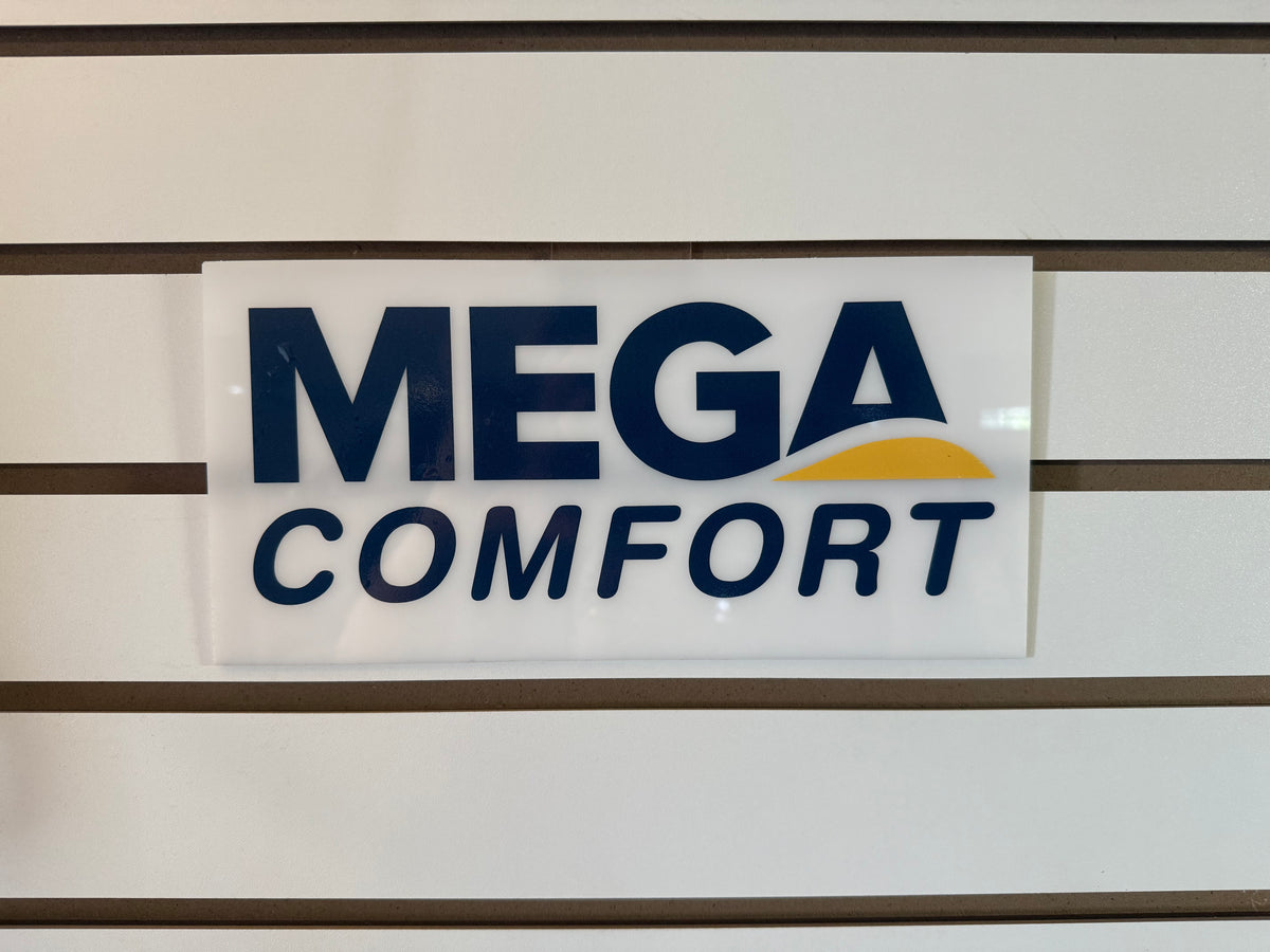 slatwall sign with logo acrylic