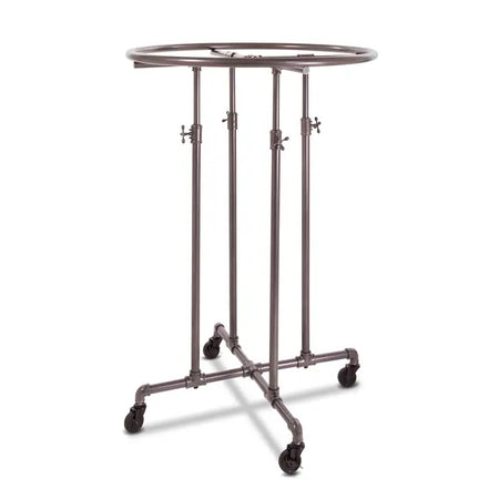 adjustable rounder rack pipe style grey