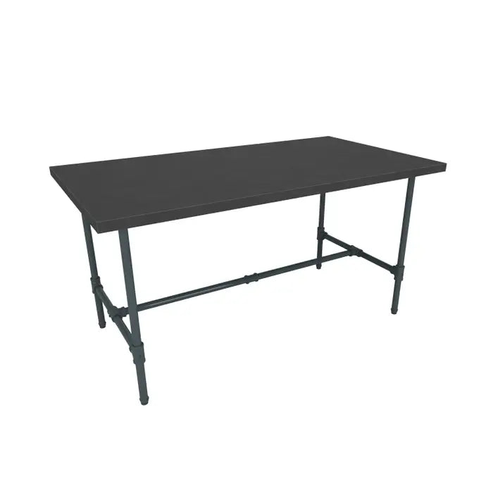 Pipe Table Grey with Black Top - Large
