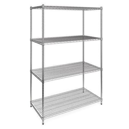 chrome wire shelving