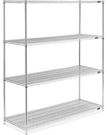 chrome wire shelving