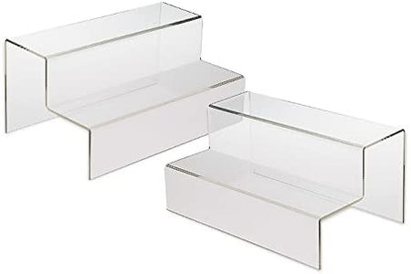 Acrylic 2 tier plastic riser