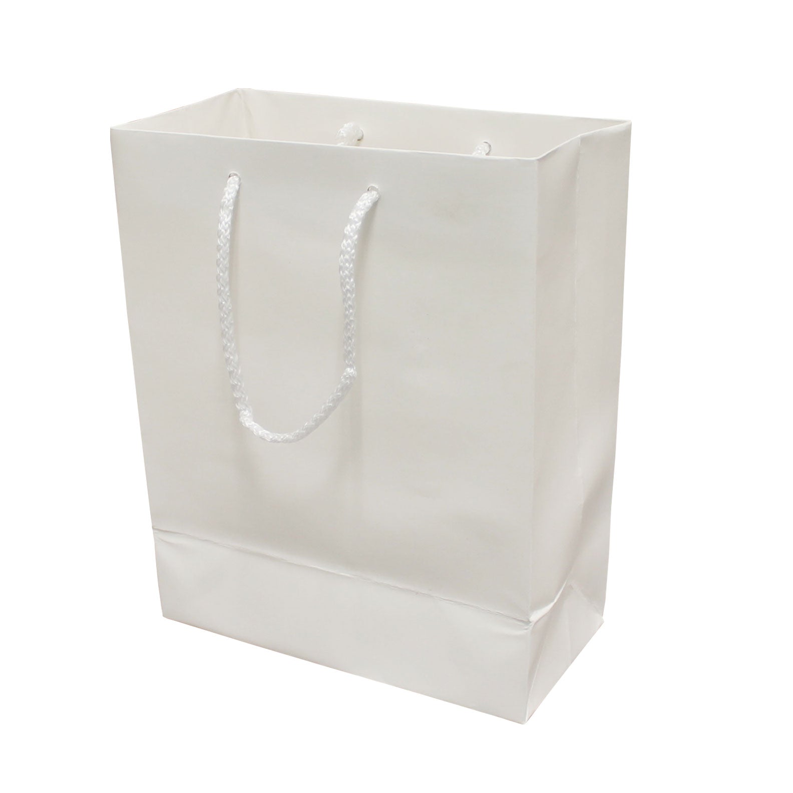 Matte white holiday bag