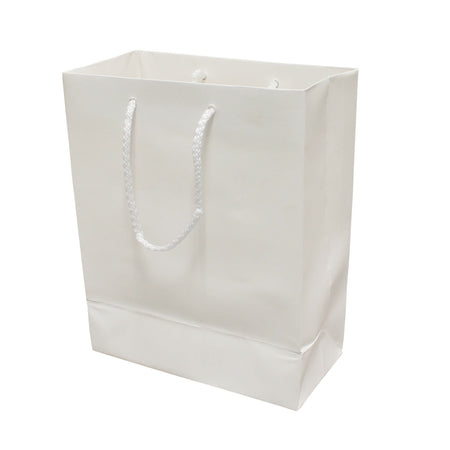 Matte white holiday bag