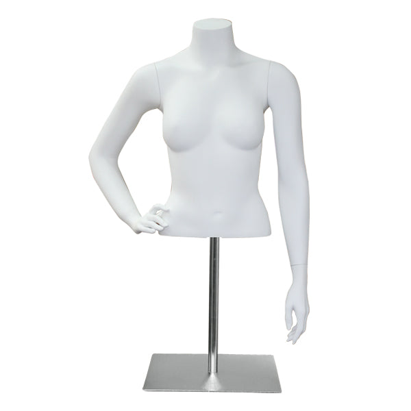 Female Upper Torso White Form