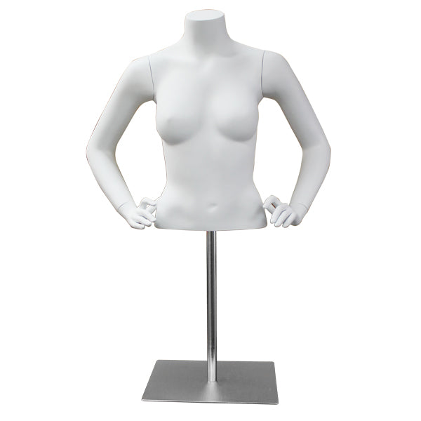 Female Upper Torso Mannequin White