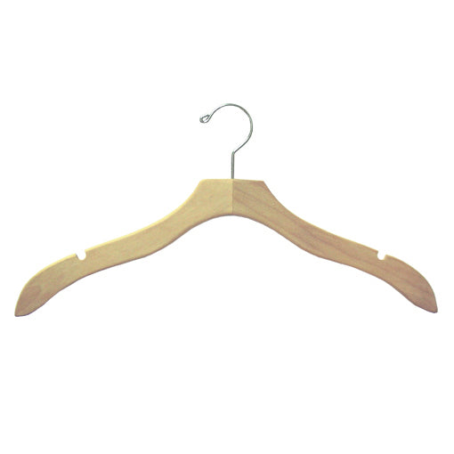 Deluxe Natural Finish Top Wood Hangers
