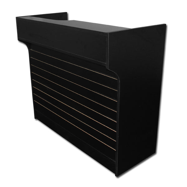 4' Ledgetop Counter with Slatwall Front