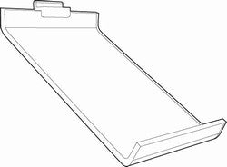 Shoe or Hat display angled for slatwall clear acrylic