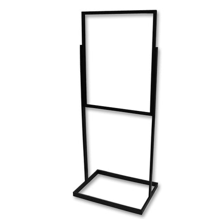 black banner stand