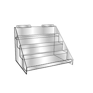 Slatwall 4 Tier Video & Literature Holder