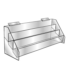 Slatwall Three Tier Video & Card Holder