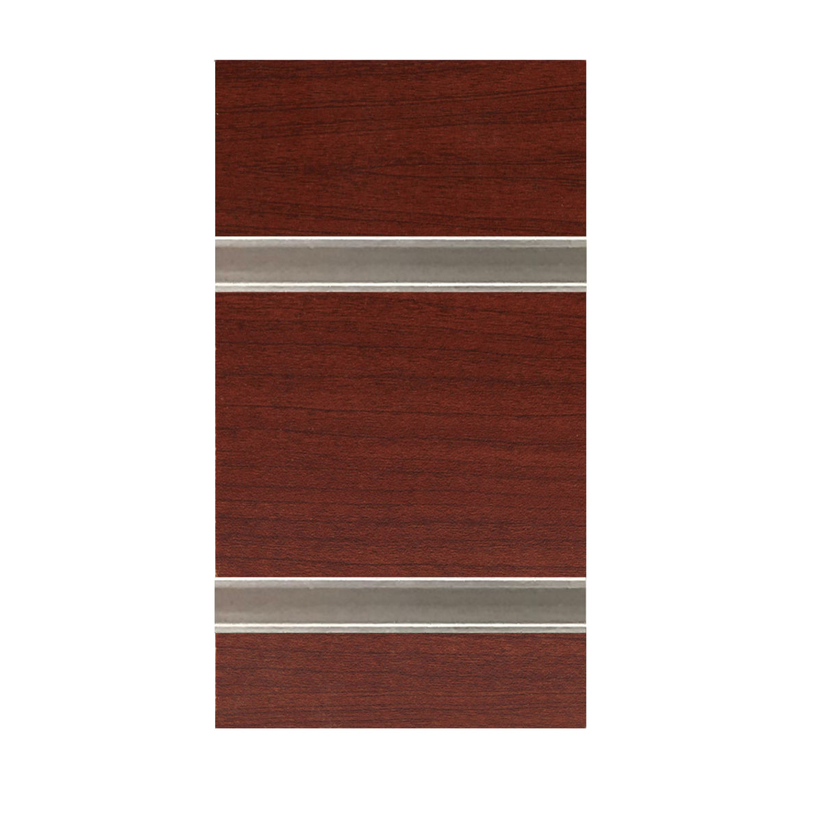 Cherry slatwall with metal inserts