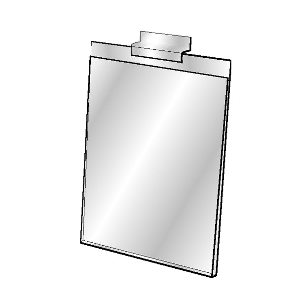 Slatwall Sign Holder clear