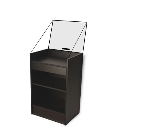 register stand sneeze guard