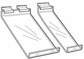 slanted acrylic shelves large and small with discount pricing
