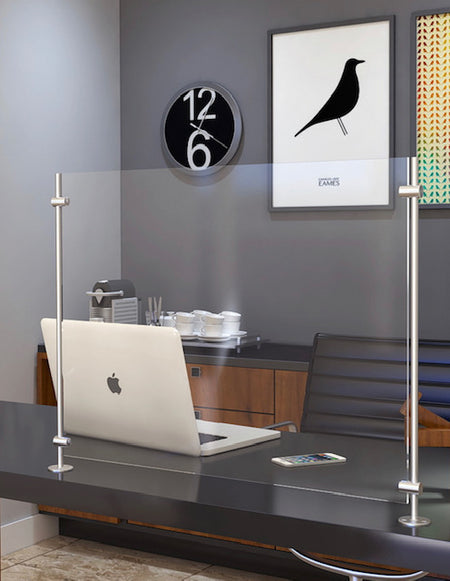 Sneeze Guard counter mount