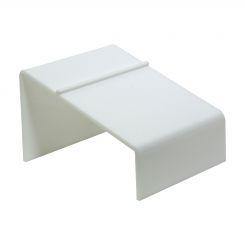 Double Wide Shoe Riser white