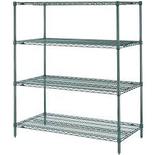 green epoxy shelving