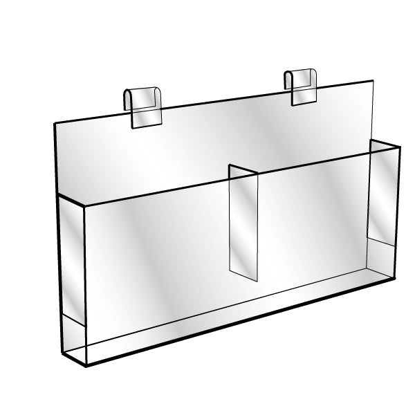 Gridwall Brochure Holder- Double