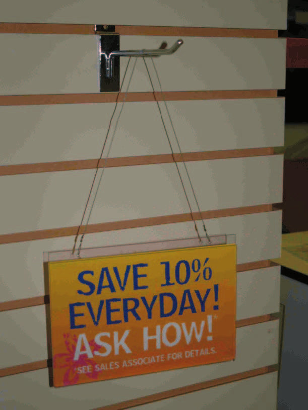 hanging sign holder
