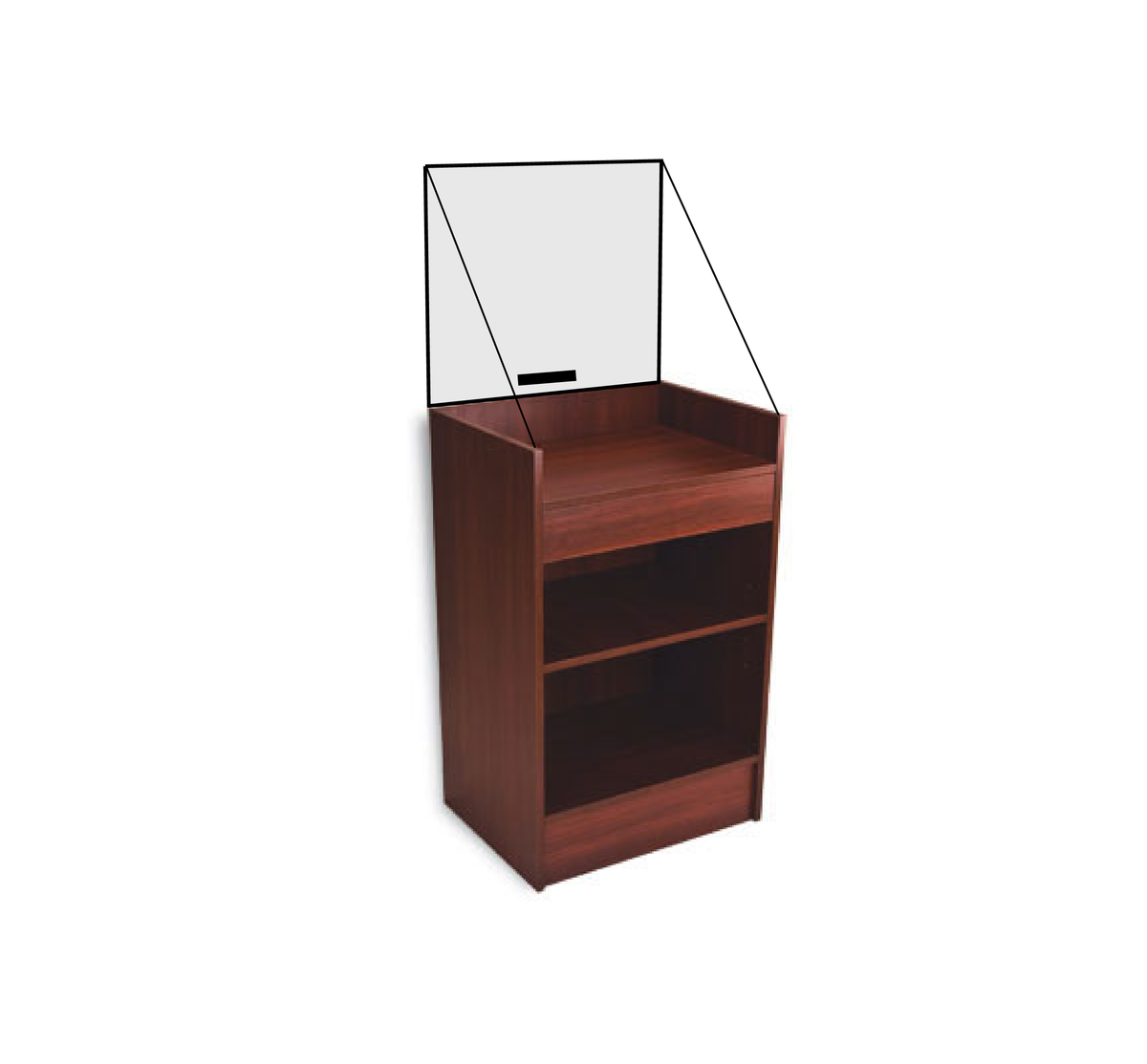 clear barrier cash stand