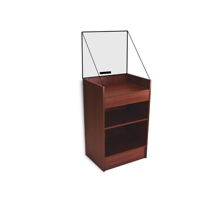 clear barrier cash stand