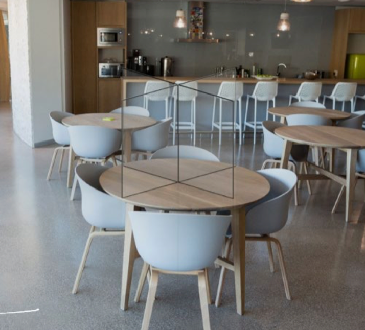 Food table 4 way divider