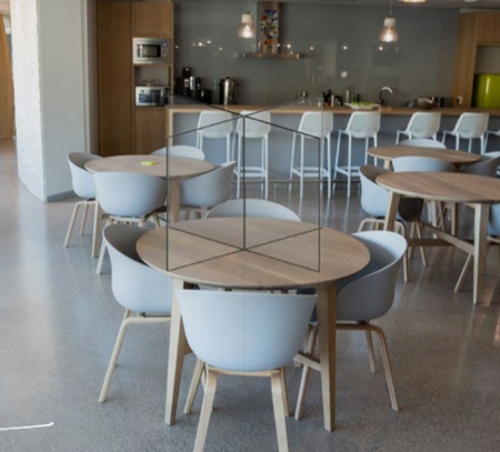 Food table 4 way divider