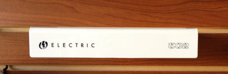 Plastic white shelf for slatwall